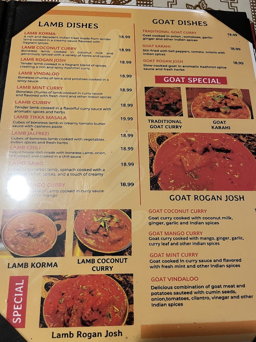 Marigold Fine Indian Cuisine Menu - Image 1